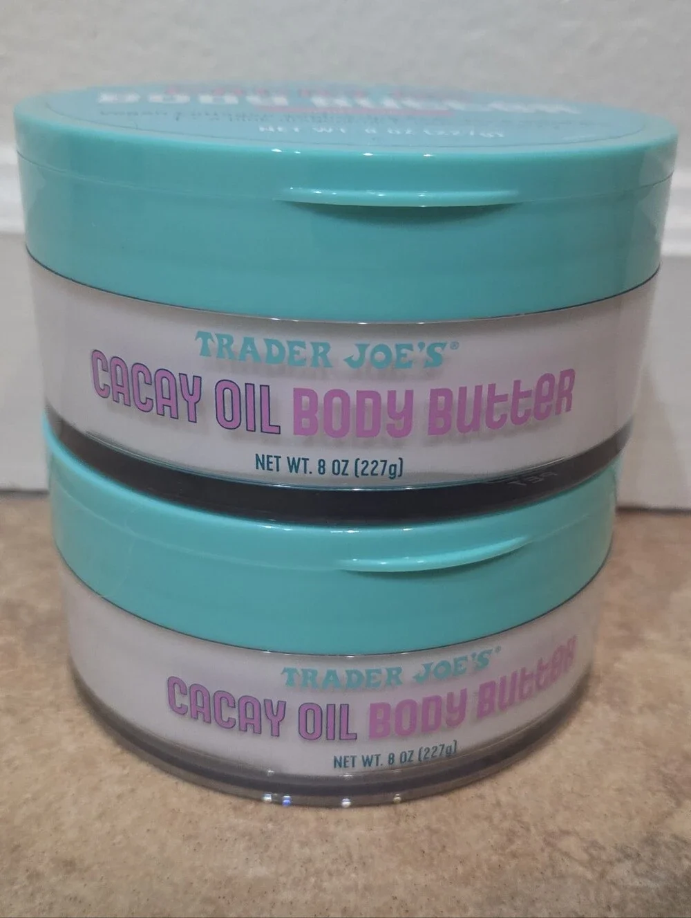2x Brand New in Packaging Trader Joe’s Cacay Oil Body Butter Dragonfruit Jasmine
